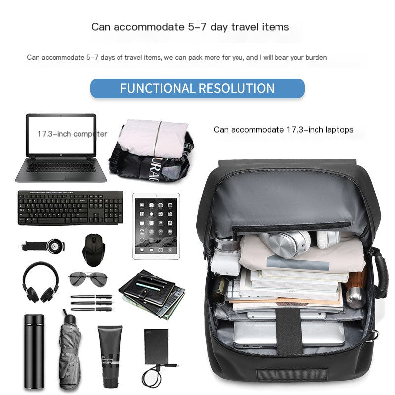 Men's Large Capacity Outdoor Backpack for Travel & Work