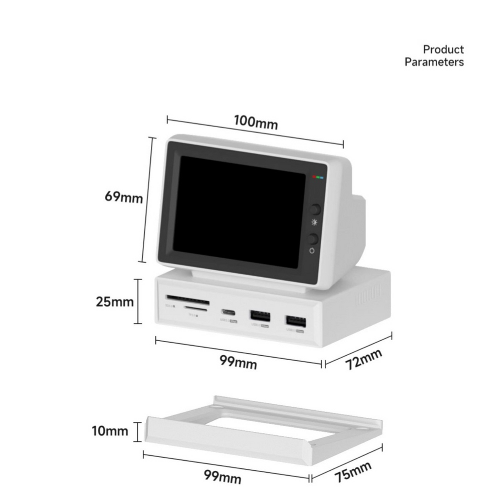 Small Computer Secondary Screen with Docking Station – Desktop Expansion Monitor