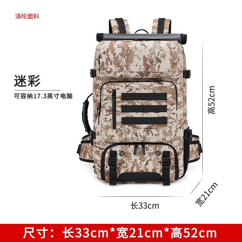 Men's Large Capacity Outdoor Backpack for Travel & Work