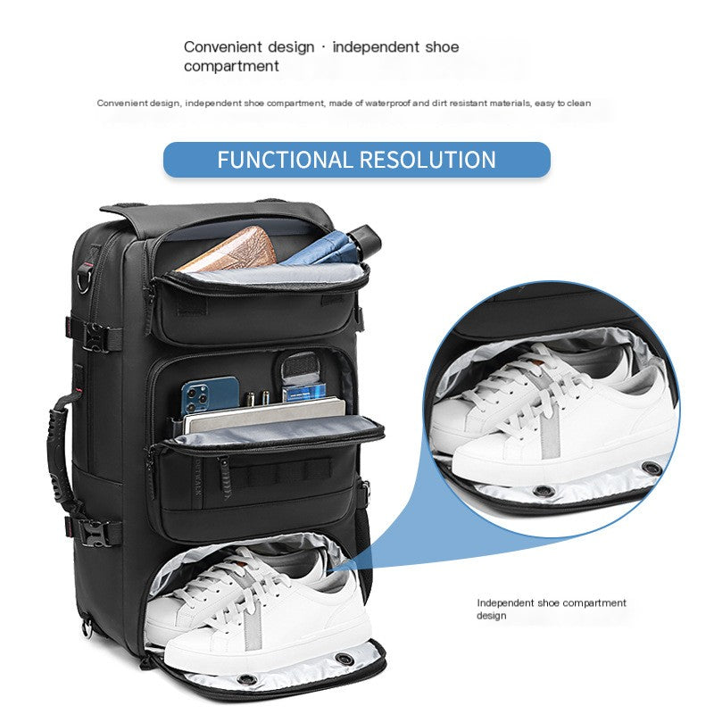 Men's Large Capacity Outdoor Backpack for Travel & Work